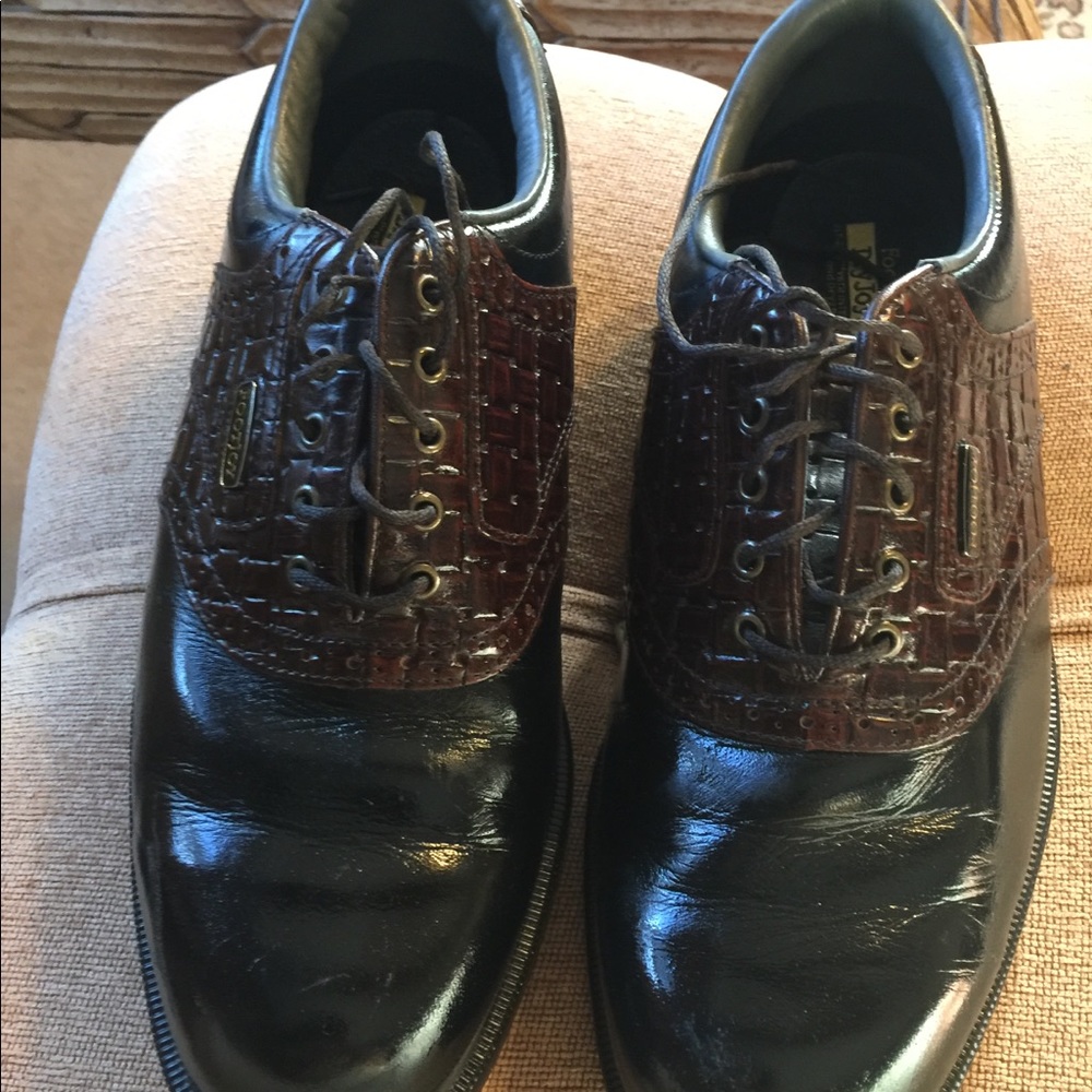Foot Joy Dry Alligator Leather Golf Shoes Saddle .